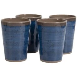 Bo-Camp Halo Set Van 4 Melamine Bekers - Blue 11 Bo-Camp Halo Set Van 4 Melamine Bekers - Blue -Bo-Camp 00461e718b59285e