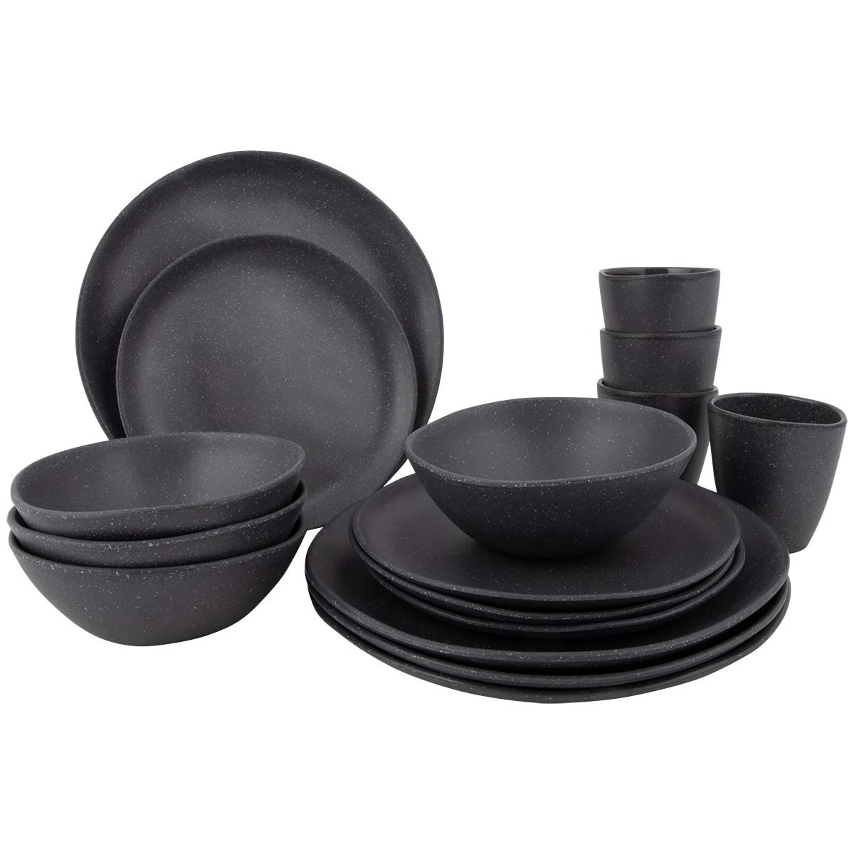 Bo-Camp Urban Outdoor Hoxton 16-delig Serviesset - Grey 4 Bo-Camp Urban Outdoor Hoxton 16-delig Serviesset - Grey - Afbeelding 2