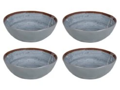 Bo-Camp Halo Set Van 4 Melamine Kommen - Grey