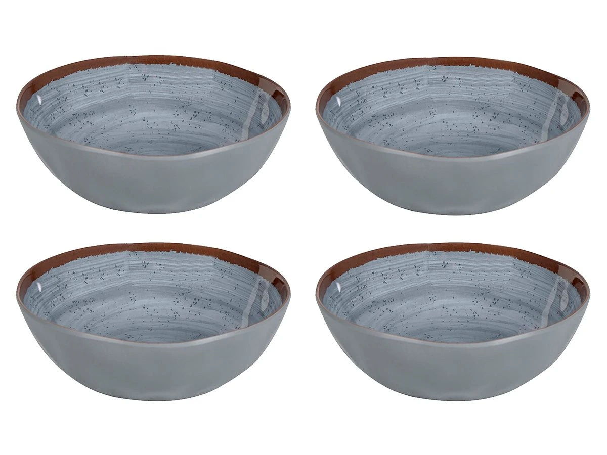Bo-Camp Halo Set Van 4 Melamine Kommen - Grey 3 Bo-Camp Halo Set Van 4 Melamine Kommen - Grey