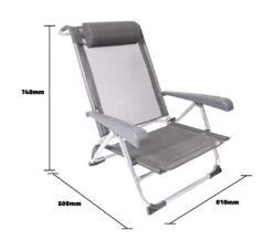 Bo-Camp Saint-Tropez Grey Strandstoel 10 Bo-Camp Saint-Tropez Grey Strandstoel -Bo-Camp 136a330965b34230