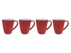 Bo-Camp Two-Tone Set Van 4 Melamine L Mokken - Red