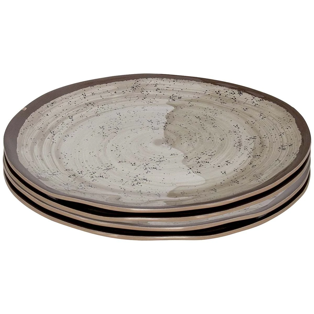 Bo-Camp Halo Set Van 4 Melamine Ontbijtborden - Beige 4 Bo-Camp Halo Set Van 4 Melamine Ontbijtborden - Beige - Afbeelding 2