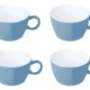 Bo-Camp Two-Tone Set Van 4 Melamine Soepkommen - Blue 1 Bo-Camp Two-Tone Set Van 4 Melamine Soepkommen - Blue -Bo-Camp 65c0b8c4422696.70063739