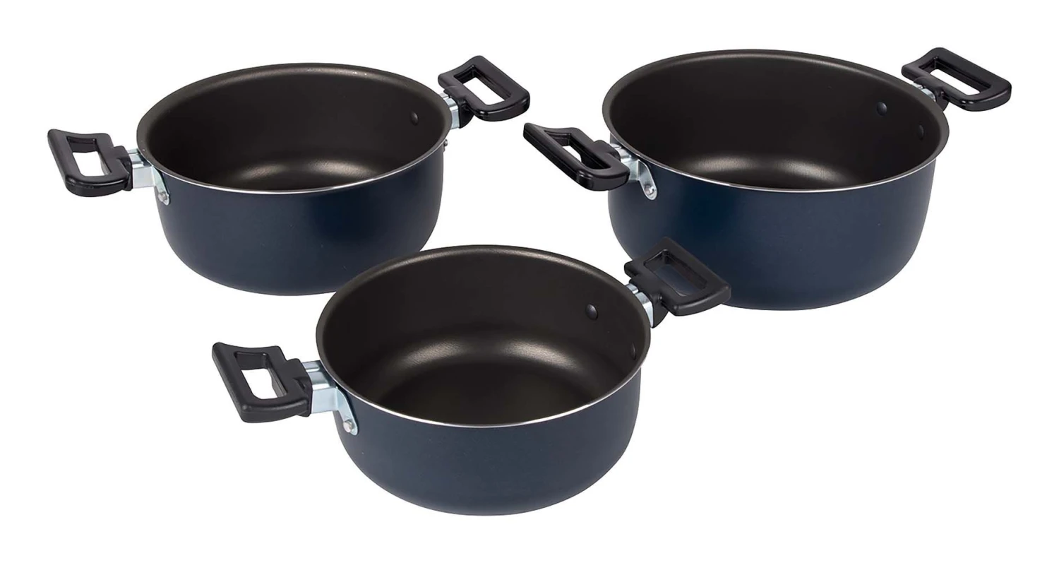 Bo-Camp Rondo 3-delige Pannenset 4 Bo-Camp Rondo 3-delige Pannenset - Afbeelding 2
