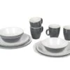 Bo-Camp Two-tone Grey 16-delig Serviesset