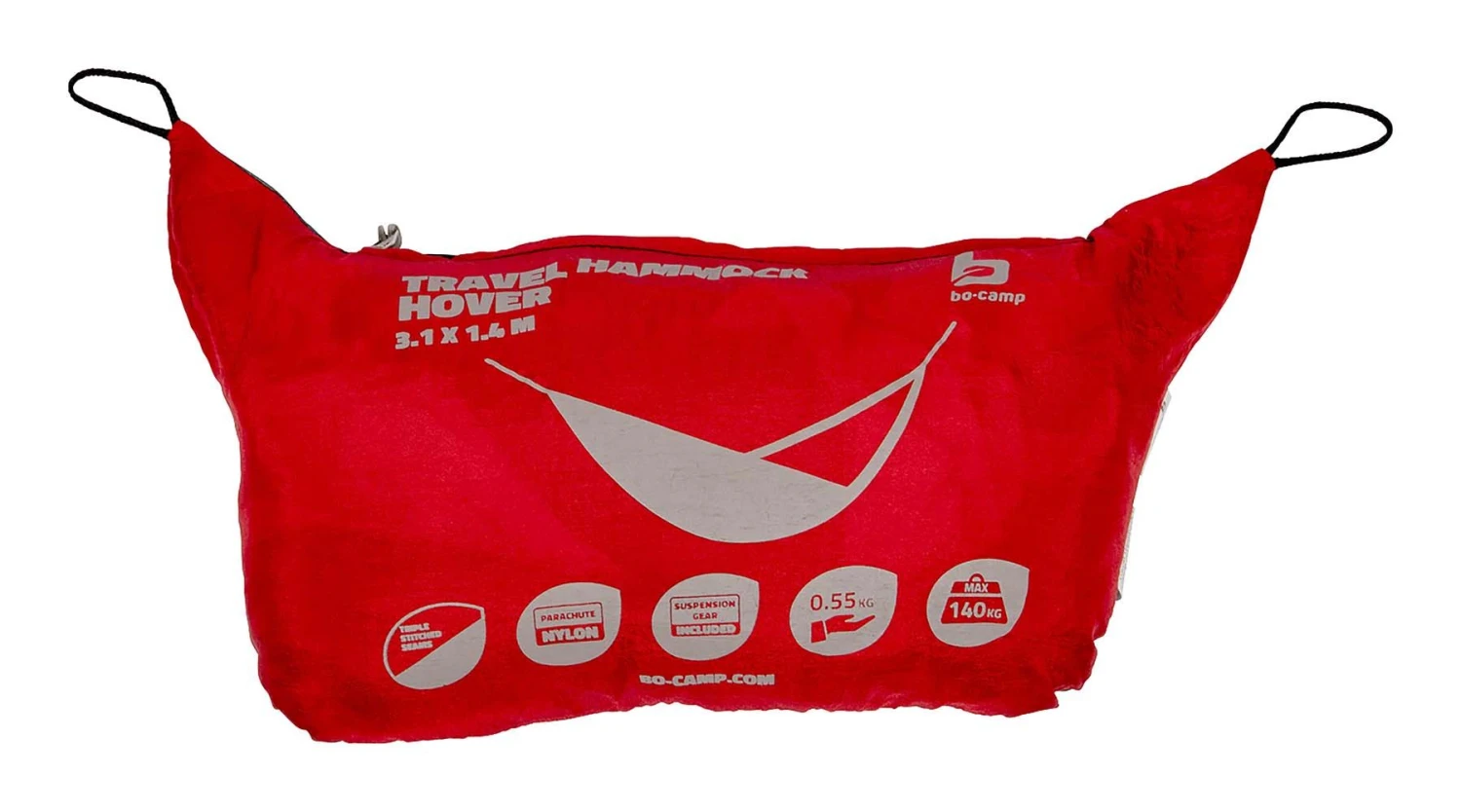 Bo-Camp Parachute Hover Reishangmat - Red 6 Bo-Camp Parachute Hover Reishangmat - Red - Afbeelding 4