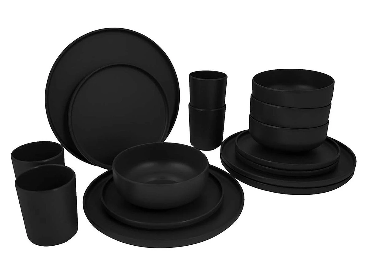 Bo-Camp Industrial Patom 16-delig Serviesset - Black 3 Bo-Camp Industrial Patom 16-delig Serviesset - Black