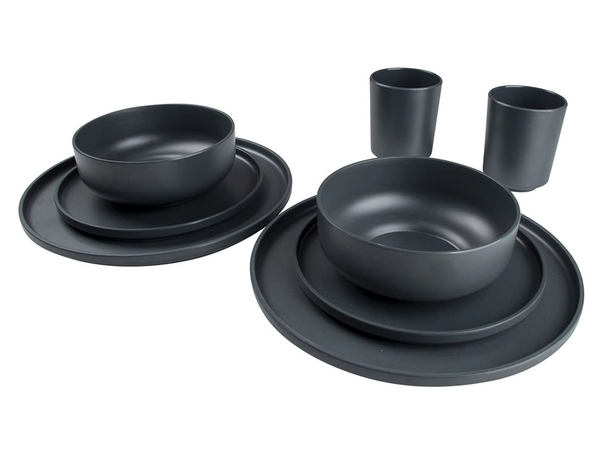 Bo-Camp Industrial Patom 16-delig Serviesset - Anthracite 4 Bo-Camp Industrial Patom 16-delig Serviesset - Anthracite - Afbeelding 2