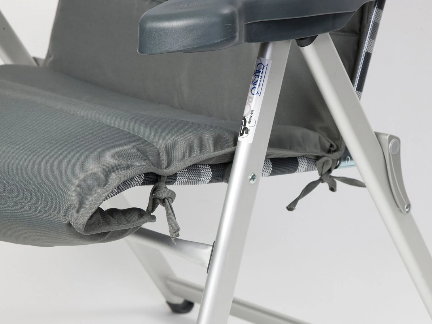 Bo-Camp Grey Universeel Gepolsterd Stoelkussen 4 Bo-Camp Grey Universeel Gepolsterd Stoelkussen - Afbeelding 2