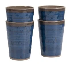 Bo-Camp Halo Set Van 4 Melamine Bekers - Blue 12 Bo-Camp Halo Set Van 4 Melamine Bekers - Blue -Bo-Camp cf177359c4e622e5