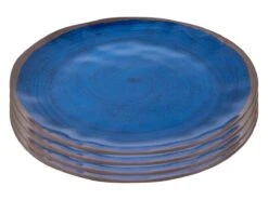 Bo-Camp Halo Set Van 4 Melamine Dinerborden - Blue