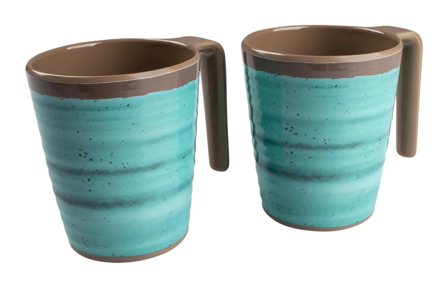 Bo-Camp Halo L Set Van 4 Melamine Mokken - Aqua 6 Bo-Camp Halo L Set Van 4 Melamine Mokken - Aqua - Afbeelding 4