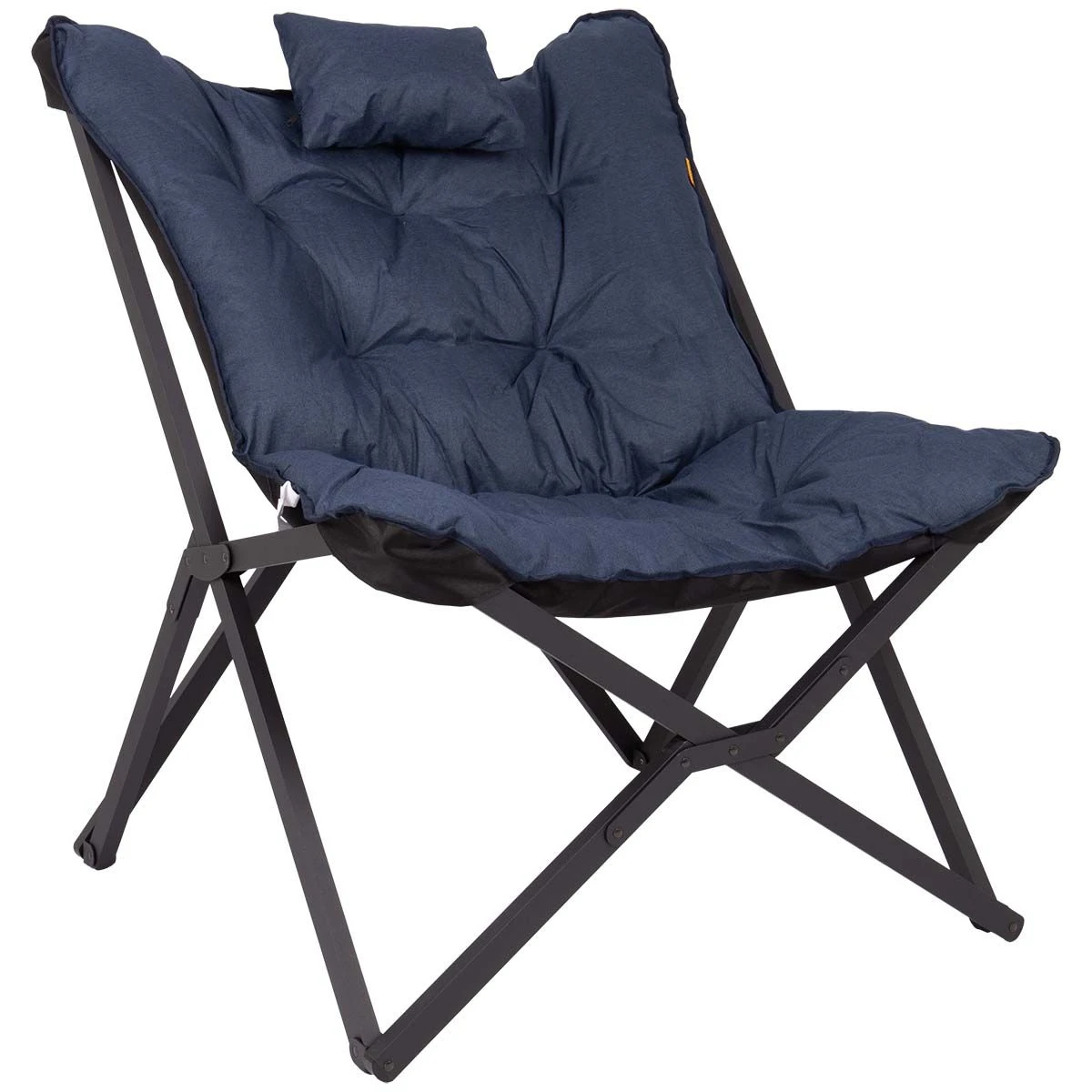 Bo-Camp Industrial Brandon Relaxstoel - Cationic Blue 4 Bo-Camp Industrial Brandon Relaxstoel - Cationic Blue - Afbeelding 2