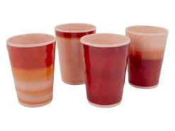 Bo-Camp Halo Set Van 4 Melamine Bekers - Terra